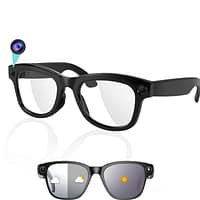 Upgraded AI Smart Glasses with Camera 8MP HD1080P Video Glasses with Camera and Audio -Video Recording Glasses with Audio, Video Glasses, Real-Time Translation — Budget Smart Glasses