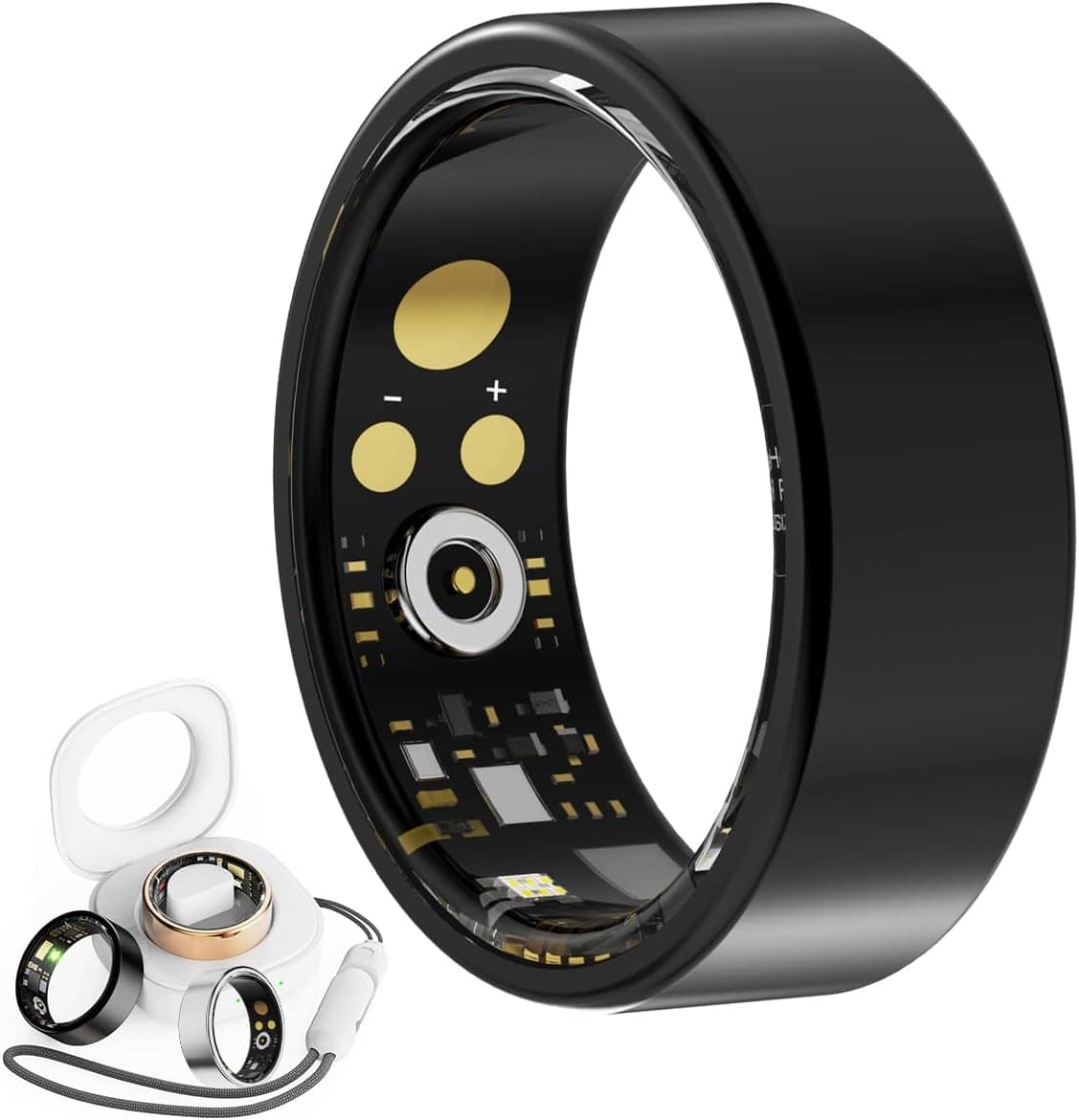 Smart Ring for Women Men, Fitness Tracker Ring with Sleep and Heart Rat Monitor, Health Ring with Steps, Distance & Calorie Count, IP68 Waterproof (B7#) — AI Smart Ring