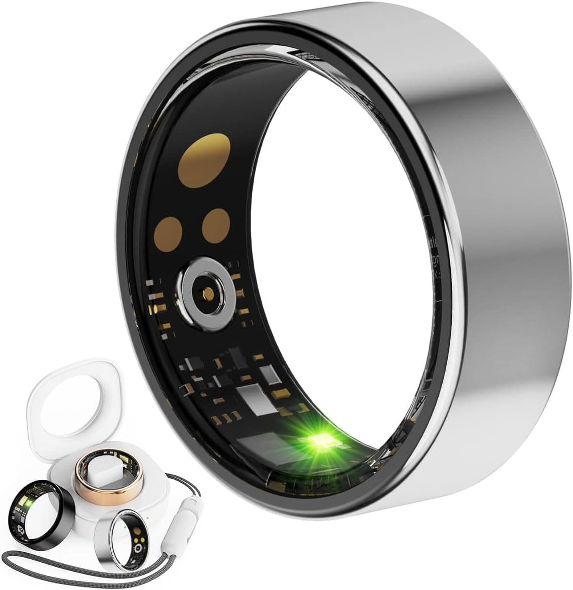 Smart Ring for Women Men, Fitness Tracker Ring with Sleep and Heart Rat Monitor, Health Ring with Steps, Distance & Calorie Count, IP68 Waterproof (S9#) — Health Tracking Ring