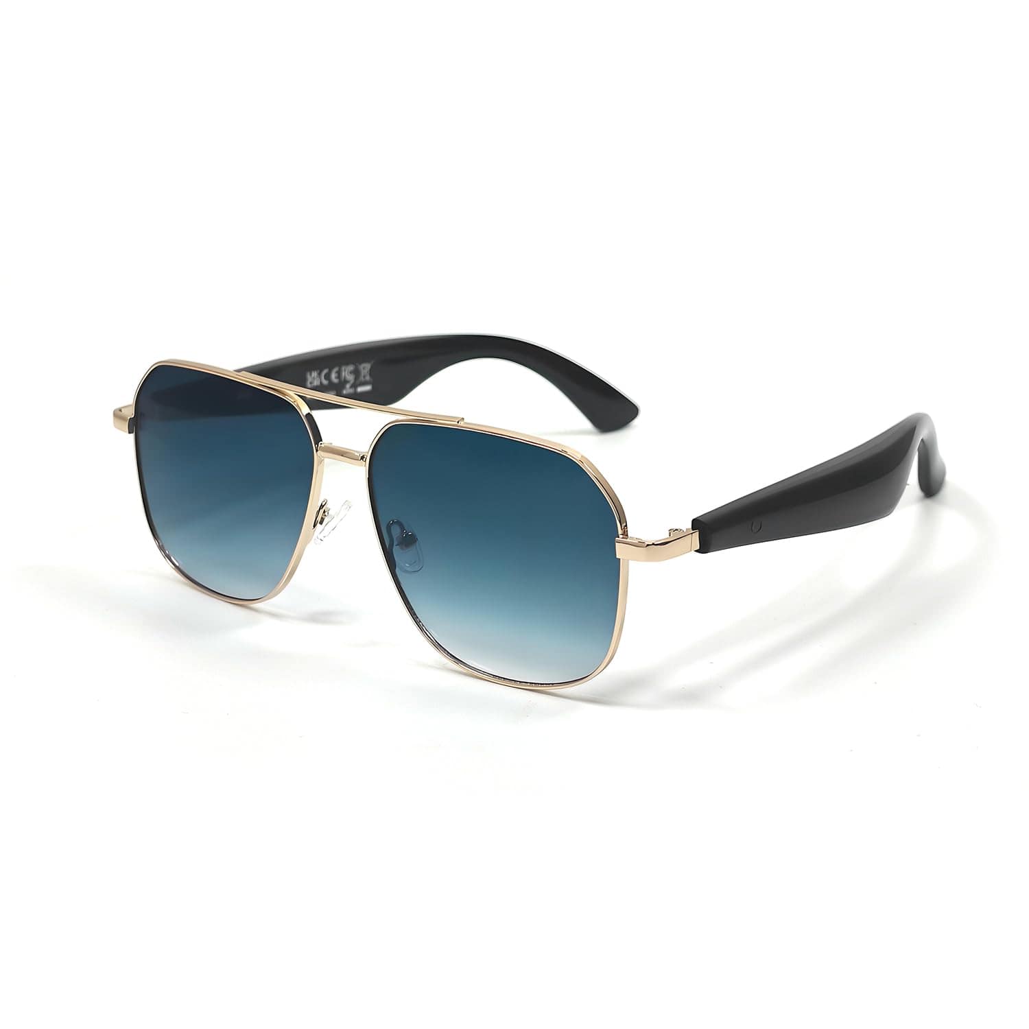 Smart Glasses, Sunglasses with Bluetooth 5.4, AI Smart Glasses Translates into 140 Languages,Music Playback, Games, Remote Control Photography for Various Scenarios (Blue) — Budget Smart Glasses