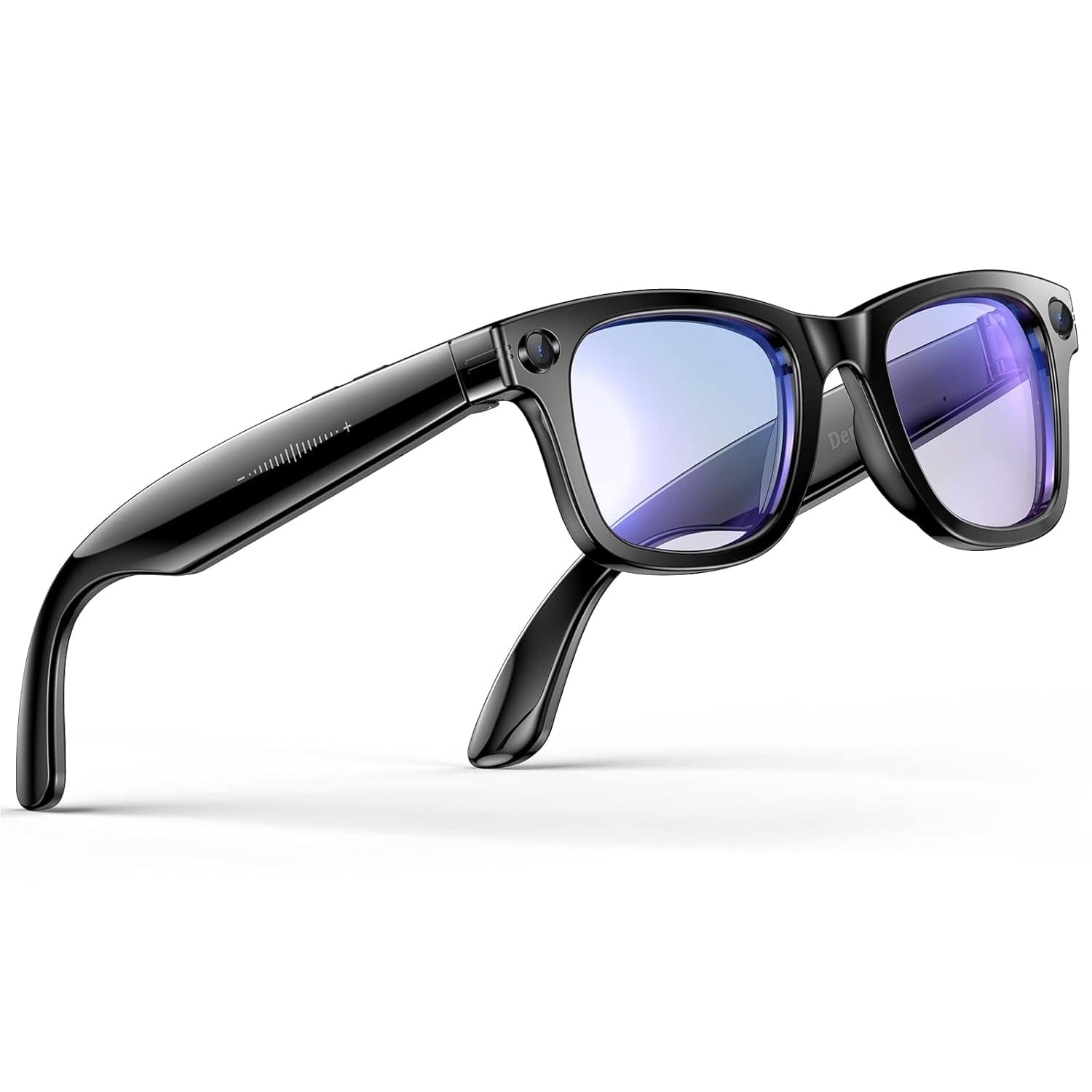 Upgraded Ai Smart Glasses with Camera, 800w Anti-Shake Camera Glasses, Real-Time Translation, Ai Object Recognition, Voice Assistant, Blue Light Glasses Suitable for Business, Travel and Outdoor Use — Budget Smart Glasses