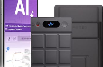 AI Voice Recorder, Note Voice Recorder w/Case – Transcribe & Summarize, AI Noise Cancellation, Supports 220 Languages, 64GB Memory APP Control Audio Recorder for Lectures, Meetings, Calls（Black） — AI Note-Taker