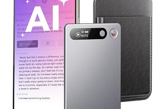 AI Voice Recorder with App Control, Advanced AI Technology for Transcription & Summarization, 64GB Memory, Magnetic Case, Supports 50 Languages – Audio Recorder for Lectures, Meetings, Interviews — Mini AI Recorder